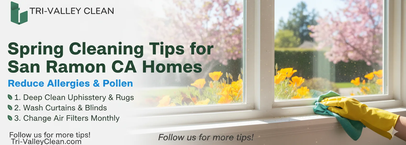 Spring Cleaning Guide for San Ramon Homes – Beat Pollen & Allergies